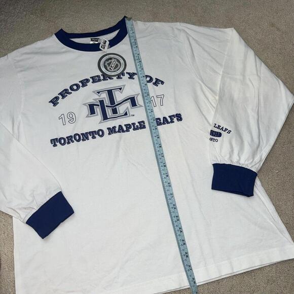 NWT VTG Toronto Maple Leafs NHL Licensed Long Sleeve Tee Y2K - Picture 9 of 10